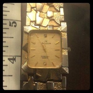 Bulova gold nugget watch